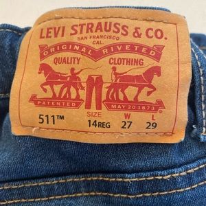 Levi Strauss 511 size 14 (Boys) Jeans